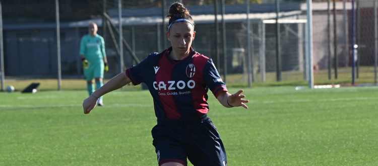 Bologna Femminile, 10 vittorie di fila e primo posto in solitaria. A Portogruaro apre Spallanzani, poi doppiette di Gelmetti e Sciarrone: 0-5