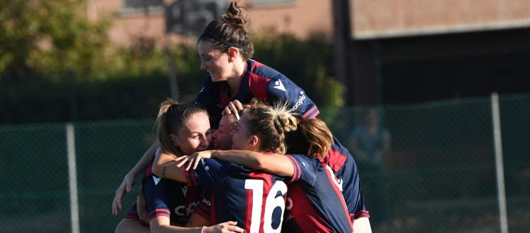 Il Bologna Femminile ribalta il Riccione e si prende gli ottavi di Coppa Italia: 1-3 con Colombo, Kustrin e Gelmetti