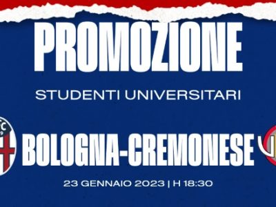 Promozione speciale per Bologna-Cremonese: studenti universitari dell'Alma Mater nei Distinti a 10 €
