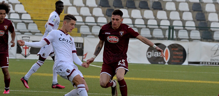 Bologna Primavera, 1-1 in extremis sul campo della capolista Torino: Raimondo risponde su rigore a Ciammaglichella