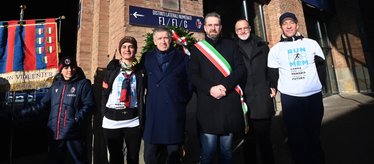 Questa mattina al Dall'Ara l'annuale commemorazione di Arpad Weisz, per il Bologna presenti Saputo e Fenucci