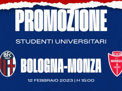 Promozione speciale per Bologna-Monza: studenti universitari dell'Alma Mater nei Distinti a 10 €