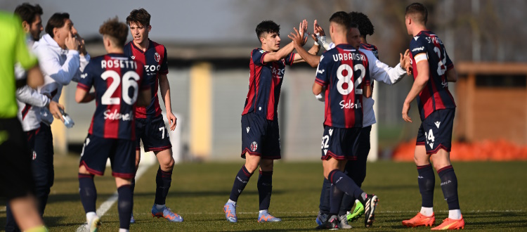 Vince anche il Bologna Primavera: 3-0 al Verona con Corazza, Anatriello e Rosetti. Vigiani: "Risposta enorme da chi aveva giocato meno"