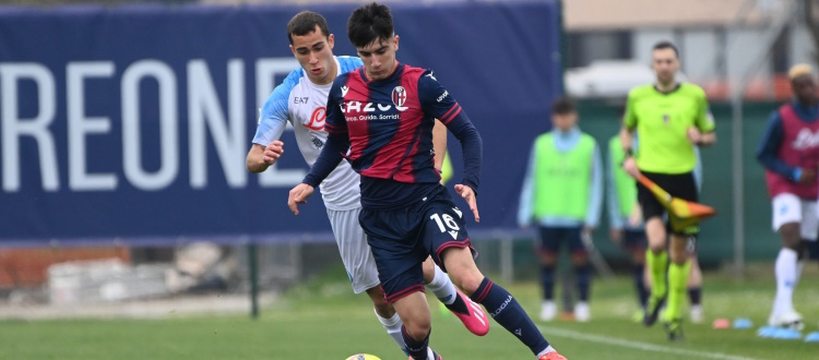 Bologna Primavera, terza sconfitta consecutiva: il Napoli passa 1-0 a Casteldebole. Vigiani: "Salviamo la reazione nel secondo tempo"