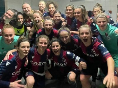 Il Bologna Femminile vince anche il recupero a Riccione: 1-2 con Kustrin e Colombo. Per le rossoblù è la 22^ vittoria di fila