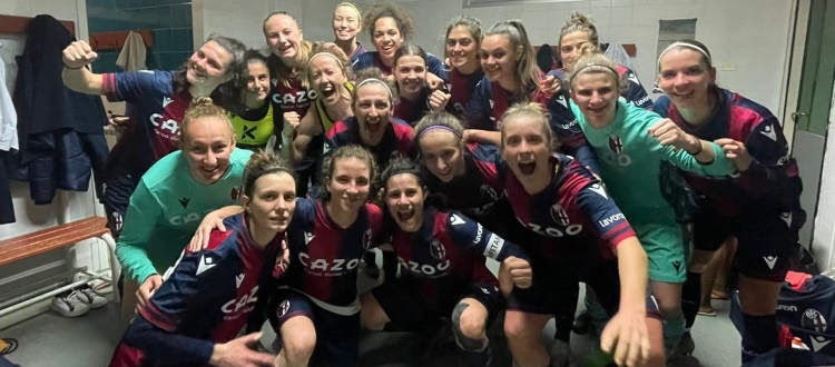 Il Bologna Femminile vince anche il recupero a Riccione: 1-2 con Kustrin e Colombo. Per le rossoblù è la 22^ vittoria di fila