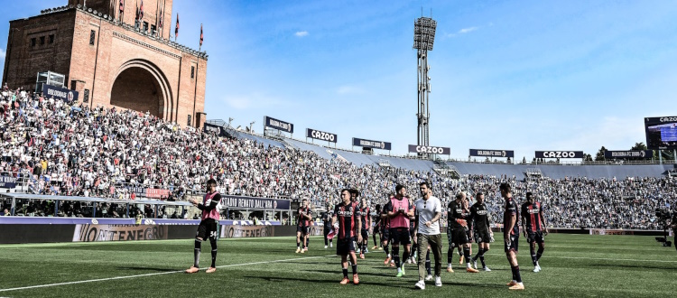 Bologna, iniziata l'ultima settimana di allenamenti: attivazione atletica e partitella, ancora a parte Kyriakopoulos e Soriano