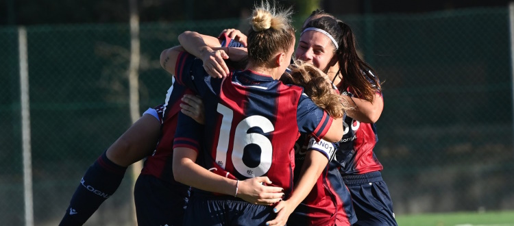 Il Bologna Femminile non sa stare senza vittoria: pronta reazione e 5-1 alla Triestina. Bragantini: "Più forti anche dell'inferiorità numerica"