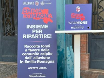 'Insieme per ripartire', domani allo stadio Dall'Ara la raccolta fondi per l'Emilia-Romagna