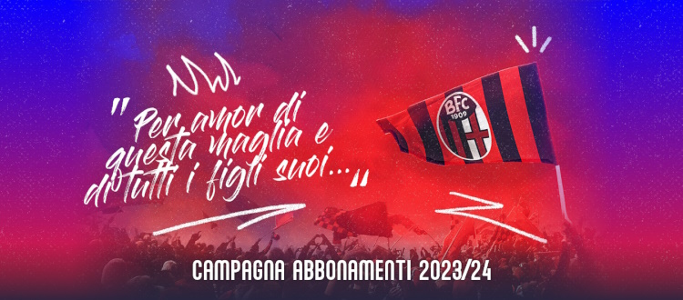 Bologna, raggiunta quota 6.000 tessere dopo appena sei giorni dall'apertura della campagna abbonamenti 2023/24