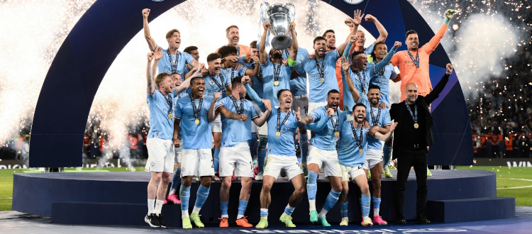 La comunità di scommesse sportive festeggia la vittoria del Manchester City in UEFA Champions League