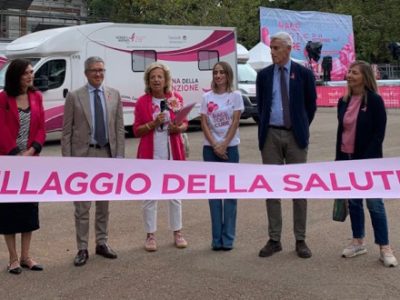 Inaugurato ai Giardini Margherita il Villaggio della Salute di Race for the Cure, per il Bologna presente l'a.d. Fenucci