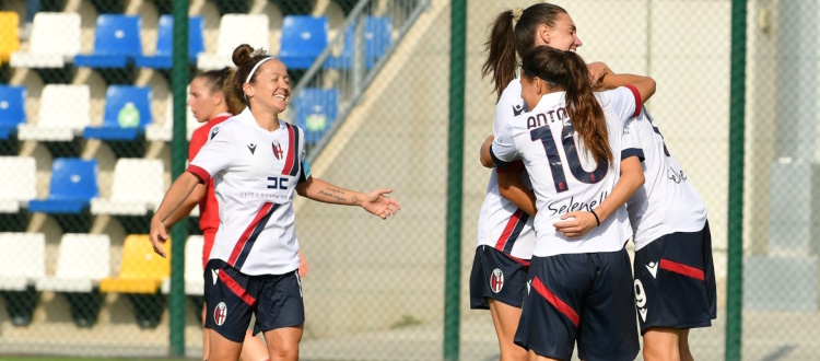 Bologna Femminile, debutto vincente in Serie B: 2-0 rossoblù a San Marino. Bragantini: "Stiamo imparando ad esaltare le nostre qualità"