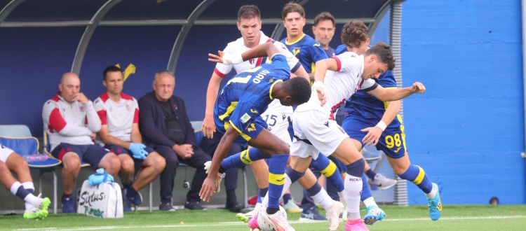 Bologna Primavera, 1-1 a Verona per muovere la classifica. Vigiani: "C'è rammarico perché con l'uomo in più potevamo vincere"