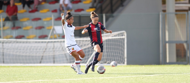 Bologna Femminile, la terza sconfitta di fila è troppo severa: il Genoa passa 1-0 a Granarolo, Antolini si fa parare un rigore
