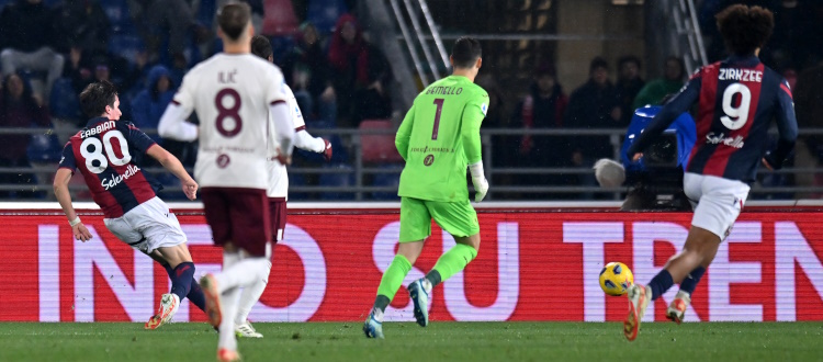 Il Bologna parte piano e poi si scatena, Toro 'matato' 2-0 al Dall'Ara con Fabbian e Zirkzee: rossoblù quinti insieme alla Roma