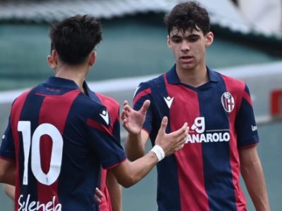 Jesse Saputo a segno nel 5-2 del Bologna Under 17 a Napoli. Vittorie larghe anche per le Under 18 e 14 su Frosinone e Reggiana