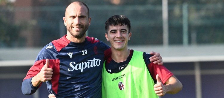 Lavoro atletico ed esercitazioni tecniche per il Bologna, ora quattro giorni liberi: martedì alle 11 la ripresa