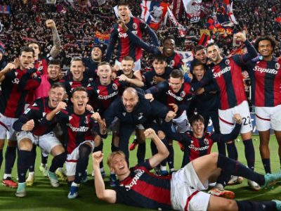 Bologna, lezione di calcio alla Roma e zona Champions: 2-0 con Moro e autogol di Kristensen, rossoblù da soli al quarto posto