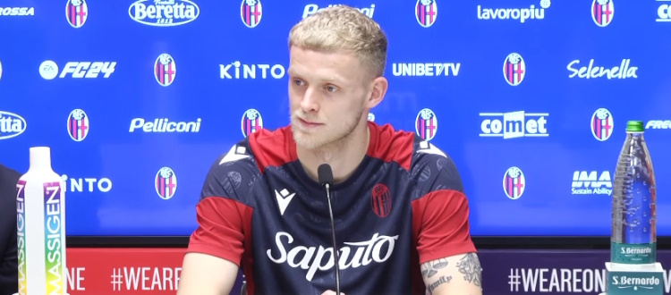 Odgaard: "Ho colto al volo l'opportunità Bologna, la concorrenza è positiva. Davanti gioco in più ruoli, Motta mi ha detto cosa si aspetta"