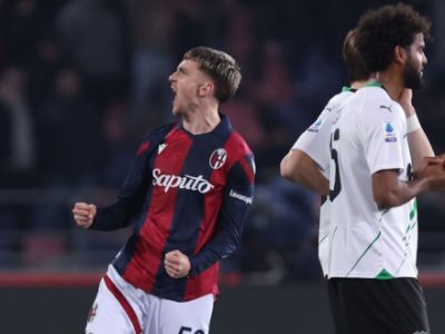 Primo gol in maglia rossoblù per Saelemaekers, 496° marcatore nella storia del Bologna