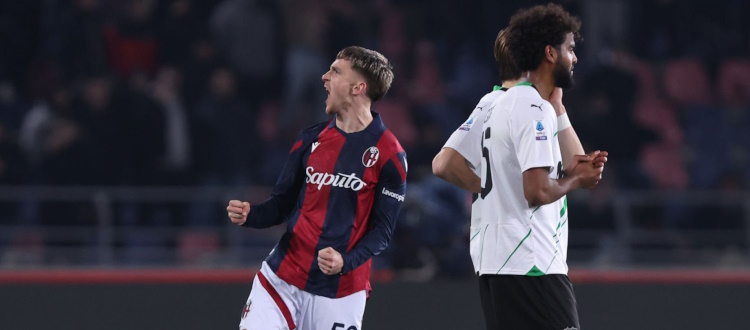 Primo gol in maglia rossoblù per Saelemaekers, 496° marcatore nella storia del Bologna