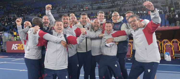 Un'altra lezione di calcio, questo Bologna è davvero fortissimo. Motta e i tre bomber sugli scudi, molto bene anche l'arbitro Maresca