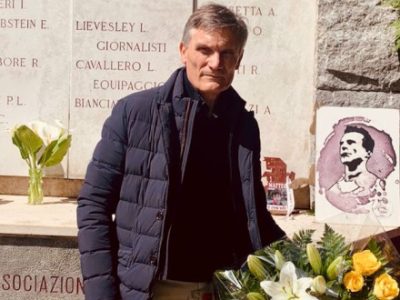 Giovanni Sartori a Superga per omaggiare il Grande Torino