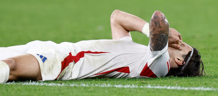 La Spagna dà lezione di calcio all'Italia, decide uno sfortunato autogol di Calafiori. Erroraccio di Kristiansen in Danimarca-Inghilterra 1-1
