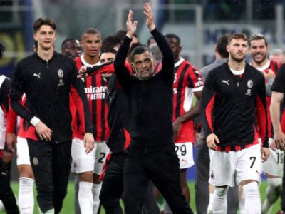 Milan prima finalista di Coppa Italia: roboante 3-0 all'Inter dopo l'1-1 dell'andata. Domani il ritorno fra Bologna ed Empoli