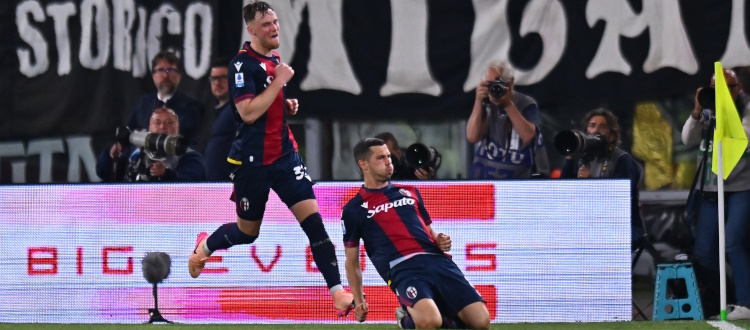 Freuler riprende Thuram, 1-1 tra Bologna e Juventus al Dall'Ara: i rossoblù scendono al 7° posto, ma la corsa europea resta apertissima