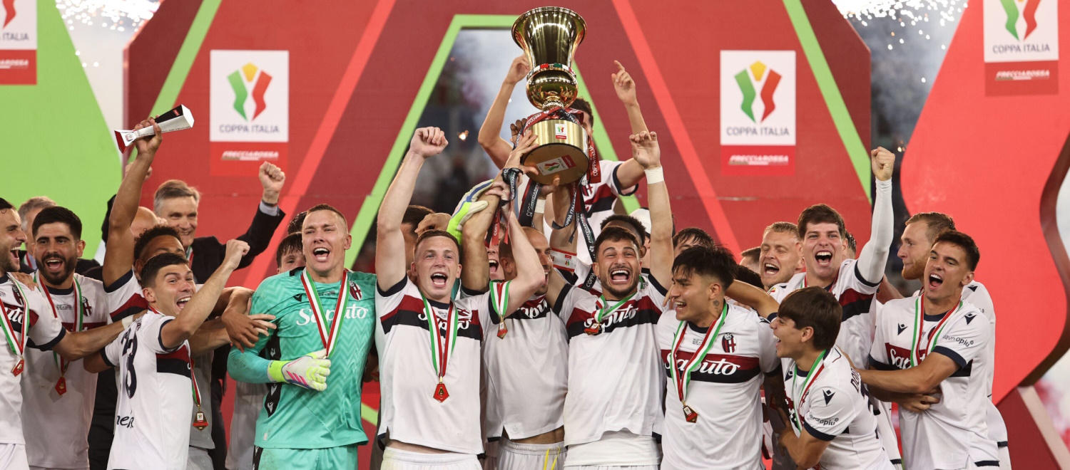 'Campioni: road to victory': da domani su DAZN il docufilm sulla vittoria del Bologna in Coppa Italia