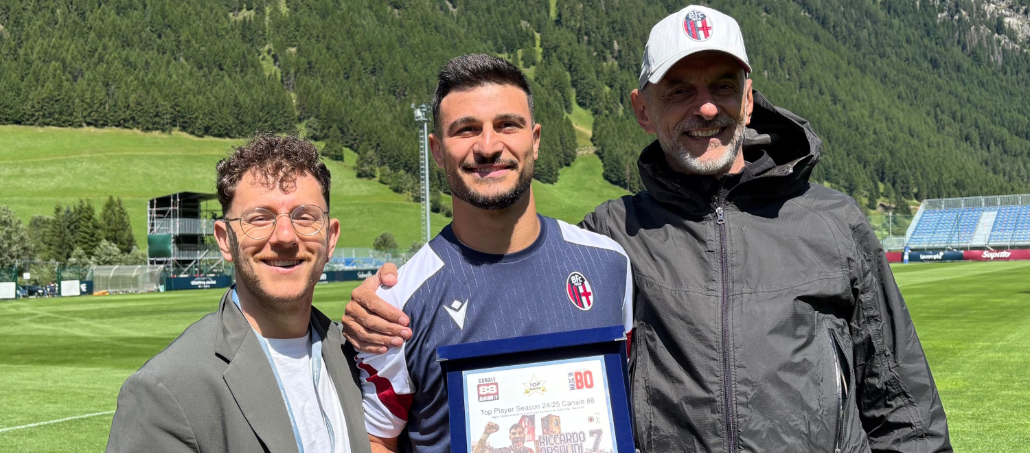 Per Canale 88 è Orsolini l'MVP 2024/25 del Bologna. L'attaccante eletto dagli spettatori di 'C'era una volta il Made in BO'
