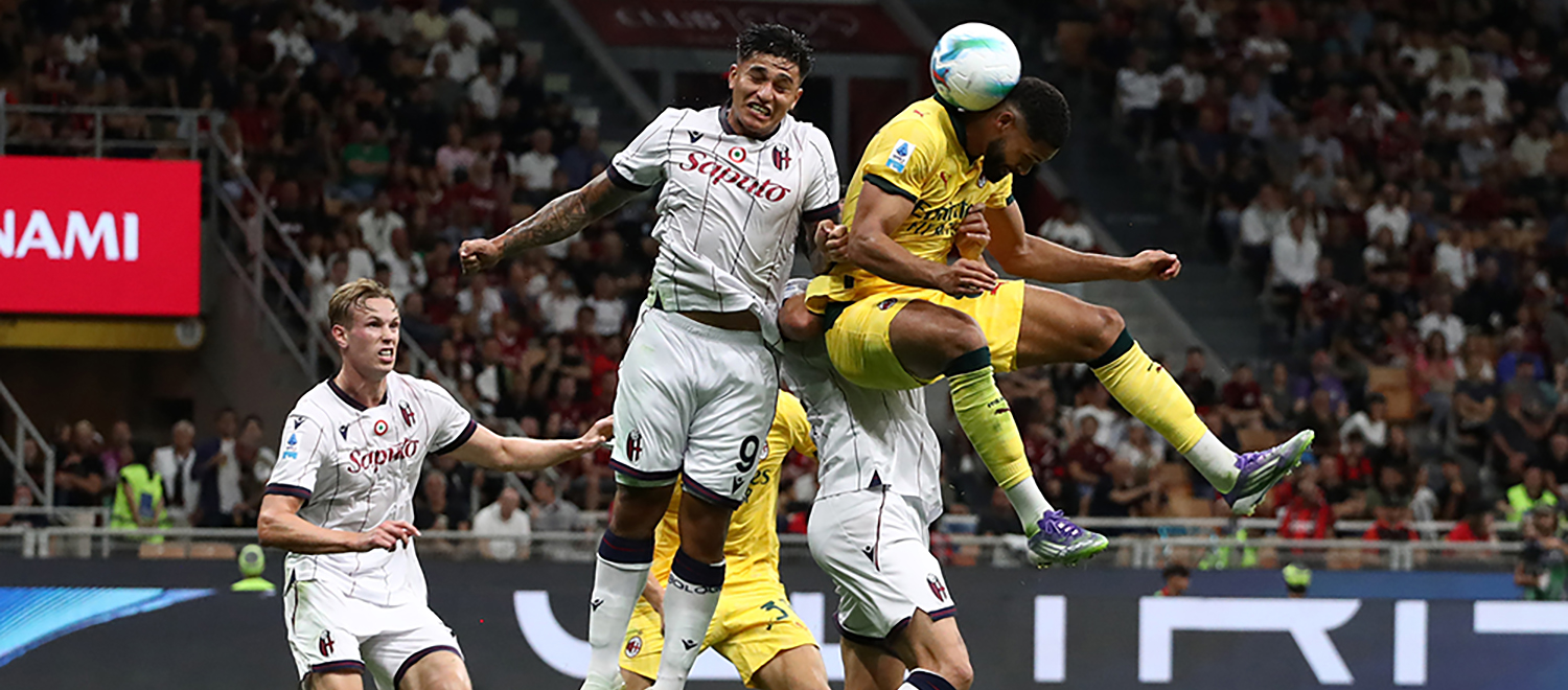 Le foto di Milan-Bologna e tutti i numeri della stagione rossoblù disponibili su Zerocinquantuno