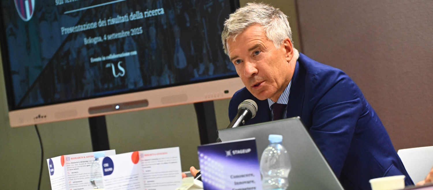 Claudio Fenucci a Farete 2025 per il dibattito su Bologna e Virtus