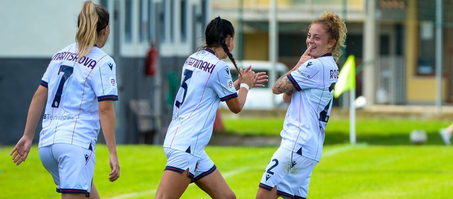 Il Bologna Women sbanca 1-0 il campo dell'Arezzo, è la prima vittoria in campionato: gol di Rognoni nel finale