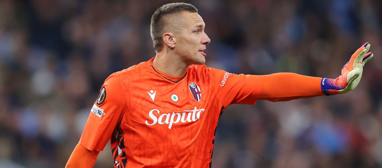 Skorupski: "Possiamo essere orgogliosi, ce la giochiamo con tutti. Sul rigore mi sono mosso per poi restare in mezzo, è andata bene"