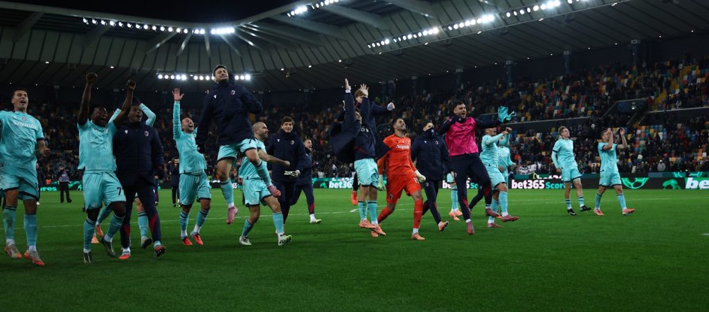 Non più semplice sogno ma realtà evidente: il Bologna è tornato grande e merita di essere preso sul serio