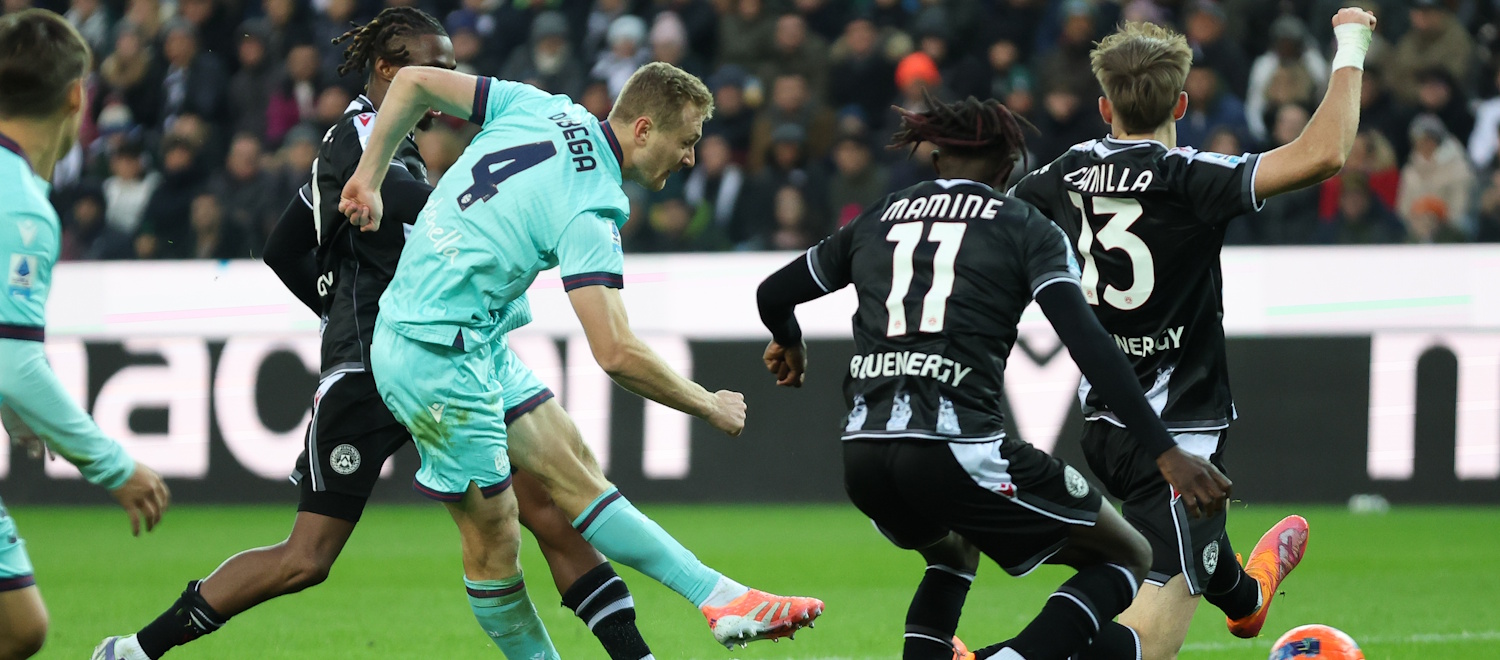 Bologna, sei bello e sei lassù! Una doppietta di Pobega e Bernardeschi stendono l'Udinese: 0-3 e momentaneo primato in classifica