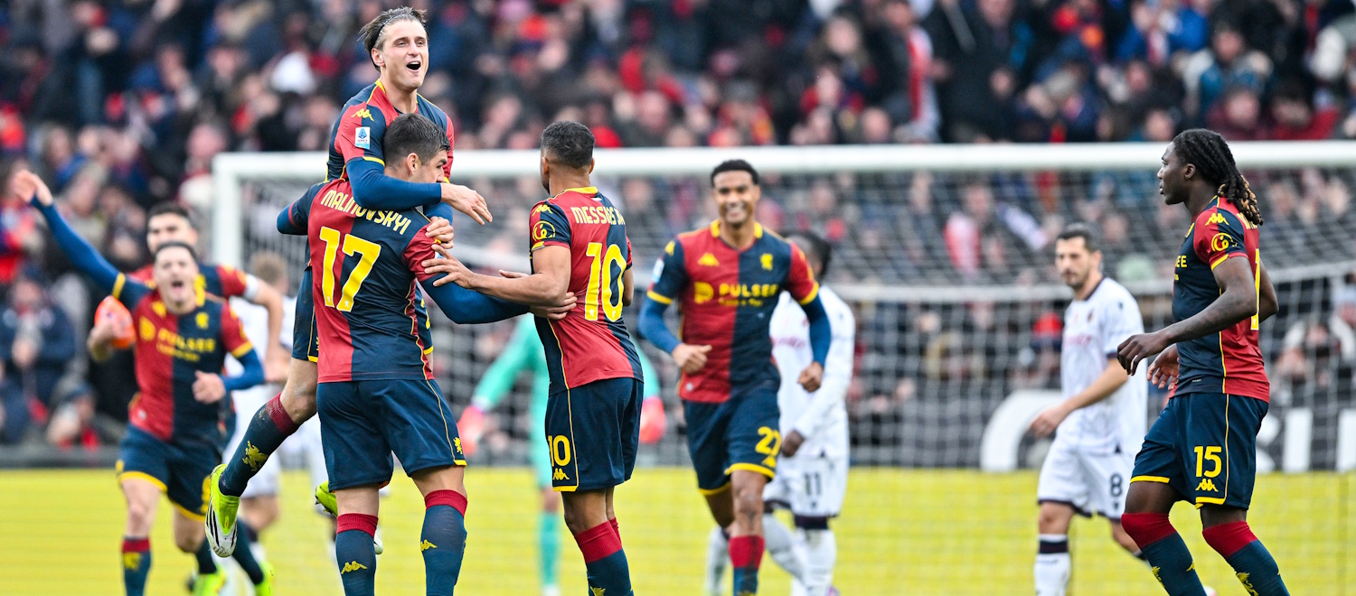 Skorupski e Maresca affossano un Bologna in caduta libera: rovinata una bella prova, il Genoa rimonta da 0-2 a 3-2 con Malinovskyi, Ekuban e Messias