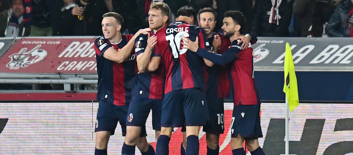 In Europa il Bologna si fa bello, ma con la Roma è solo 1-1: Pellegrini risponde ad un super Bernardeschi, si deciderà tutto all'Olimpico
