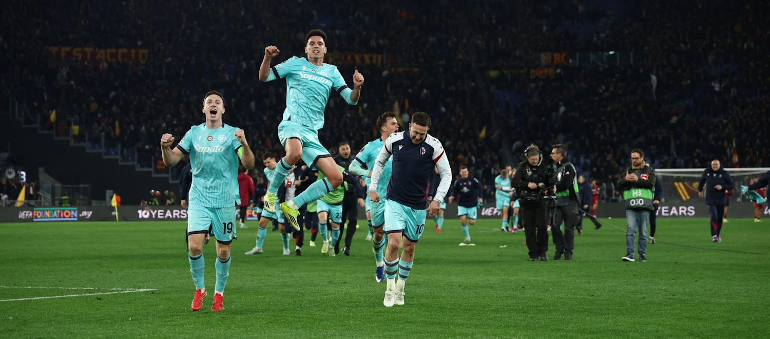 Bologna, 11 risultati utili di fila in Europa League dopo il k.o. con l'Aston Villa: ora la rivincita. Bernardeschi il miglior marcatore con 5 gol