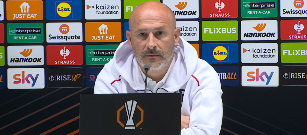 Italiano: "Conosciamo l'Aston Villa, servirà una prestazione superlativa ma partiamo 50 e 50. Emery mostro sacro, un onore essere qui a sfidarlo"