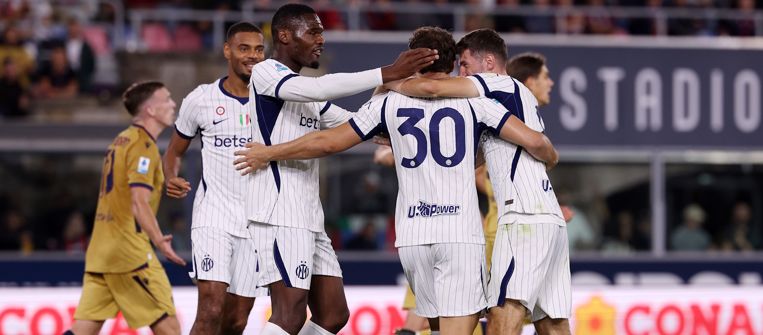 Ottimo Bologna solo per un tempo, poi è dominio Inter: non basta Pobega, i nerazzurri passano 3-1 al Dall'Ara con Thuram, Carlos Augusto e Bonny