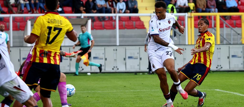 Primo gol in Serie A e in maglia rossoblù per Enem, 515° marcatore nella storia del Bologna